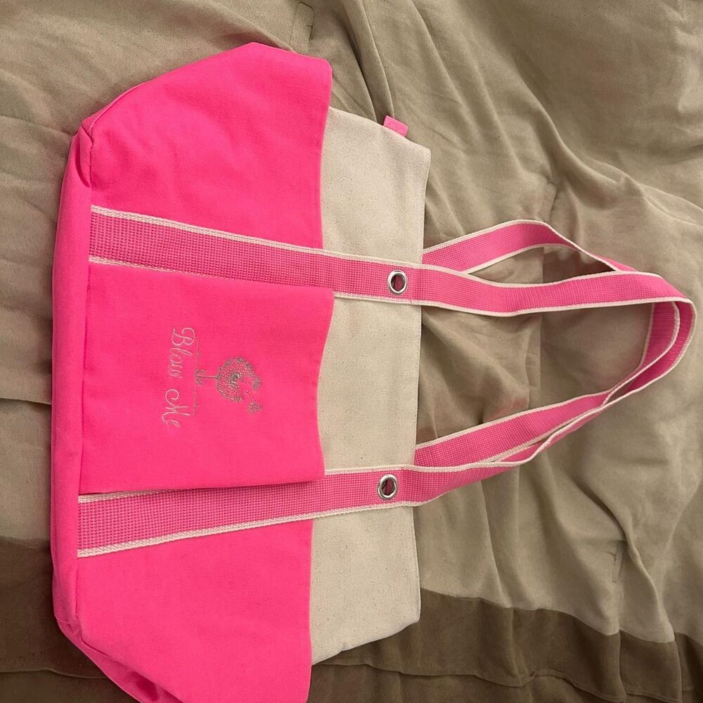 Unbranded Women's Pink and Cream Bag